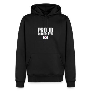 Fier drapeau sud-coréen de la Corée du Sud coréen - Sweat à capuche Premium bio Homme - noir - Devant - Nico (187cm)