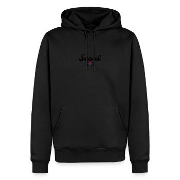 Séoul, Corée du Sud, Drapeau sud-coréen, Coréens - Sweat à capuche Premium bio Homme - noir - Devant - Nico (187cm)
