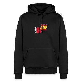 Dubai Spanien Flagge Spanisch Dubaier - Männer Premium Bio Hoodie - Schwarz - Vorne - Nico (187cm)