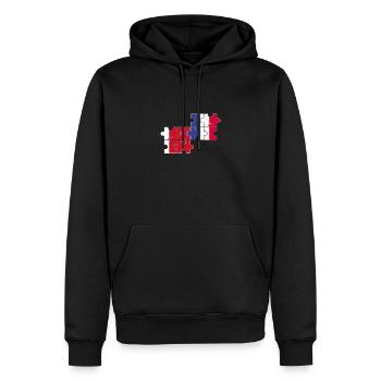 Dubai Frankreich Flagge Französisch Dubaier - Männer Premium Bio Hoodie - Schwarz - Vorne - Nico (187cm)