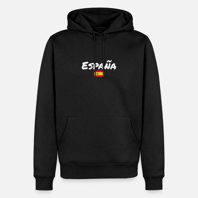 España Spanien Spanische Flagge Spanier - Männer Premium Bio Hoodie - Schwarz