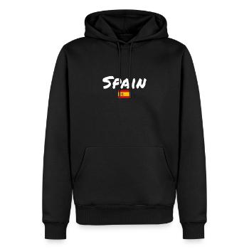 Spain Spanien Spanische Flagge Spanier - Männer Premium Bio Hoodie - Schwarz - Vorne - Nico (187cm)