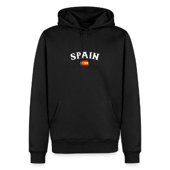 Spain Spanien Spanische Flagge Spanier - Männer Premium Bio Hoodie - Schwarz - Vorne - Nico (187cm)