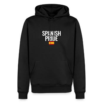Fierté espagnole Espagne Drapeau espagnol Espagnols - Sweat à capuche Premium bio Homme - noir - Devant - Nico (187cm)