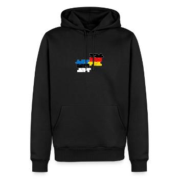 Estland Deutschland Flagge Deutsch Este - Männer Premium Bio Hoodie - Schwarz - Vorne - Nico (187cm)