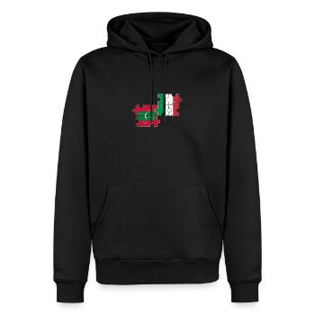 Malediven Italien Vintage Flagge Malediver - Männer Premium Bio Hoodie - Schwarz - Vorne - Nico (187cm)