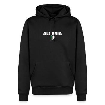 Algeria Algerien Algerische Flagge Algerier - Männer Premium Bio Hoodie - Schwarz - Vorne - Nico (187cm)