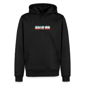 Algiers Vintage Algeria Retro Algerian - Men’s Premium Organic Hoodie - black - Front - Nico (187cm)