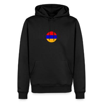 Armenien Vintage Armenische Flagge Armenier - Männer Premium Bio Hoodie - Schwarz - Vorne - Nico (187cm)