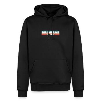 Brisbane Australia Retro Australien Australische - Männer Premium Bio Hoodie - Schwarz - Vorne - Nico (187cm)