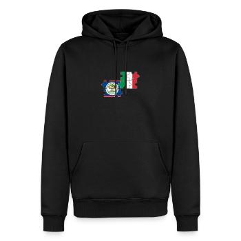Belize Italien Flagge Belizer - Männer Premium Bio Hoodie - Schwarz - Vorne - Nico (187cm)