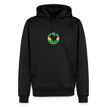 Brasilien Karte Brasilianische Flagge - Männer Premium Bio Hoodie - Schwarz - Vorne - Nico (187cm)