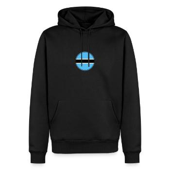 Botswana Botswana flag Botswanians - Men’s Premium Organic Hoodie - black - Front - Nico (187cm)