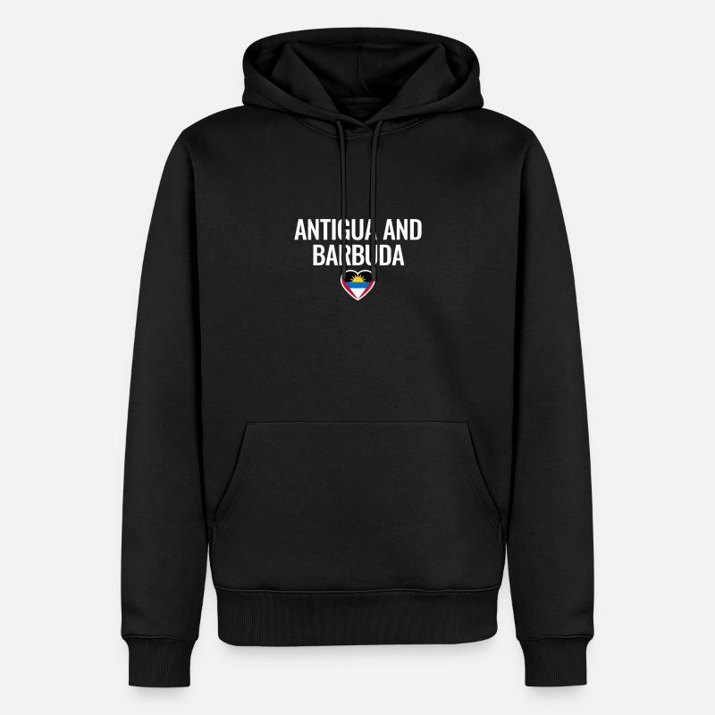 Antigua-et-Barbuda Drapeau d’Antigua - Sweat à capuche Premium bio Homme - noir