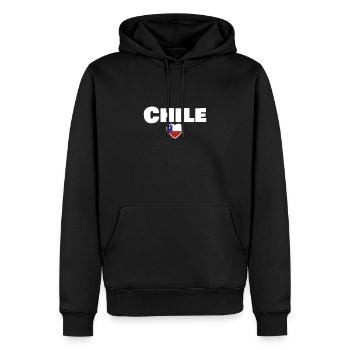 Chile Chilenische Flagge Chilene - Männer Premium Bio Hoodie - Schwarz - Vorne - Nico (187cm)