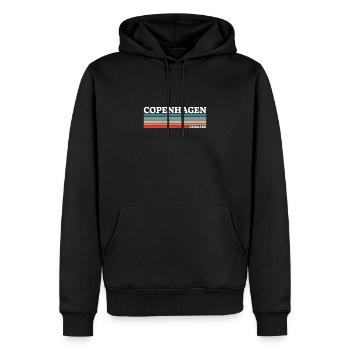 Copenhagen Denmark Dänemark Dänische Stolzer Däne - Männer Premium Bio Hoodie - Schwarz - Vorne - Nico (187cm)