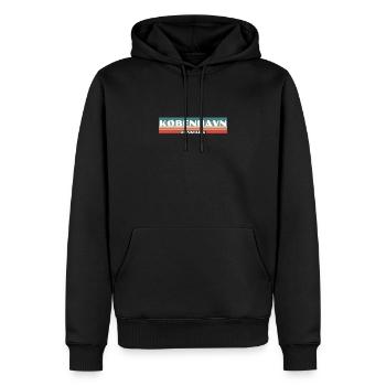 København Danemark Danemark Danois - Sweat à capuche Premium bio Homme - noir - Devant - Nico (187cm)
