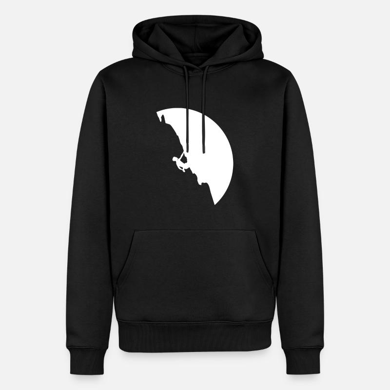 Kletterer - Männer Premium Bio Hoodie - Schwarz