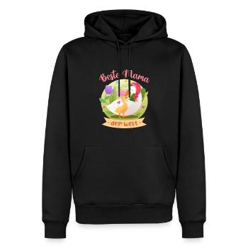 Meilleure maman du monde Design pour la fête des mères - Sweat à capuche Premium bio Homme - noir - Devant - Nico (187cm)