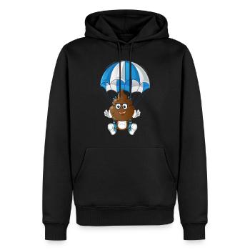 parachute - Sweat à capuche Premium bio Homme - noir - Devant - Nico (187cm)