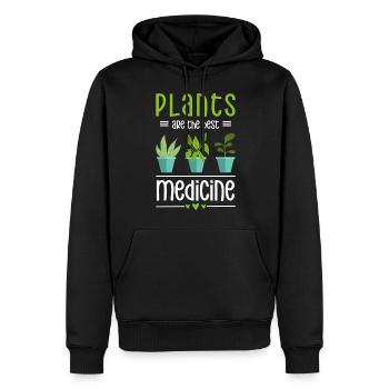 Heilkraut Gesund Arzt Krankheit - Männer Premium Bio Hoodie - Schwarz - Vorne - Nico (187cm)