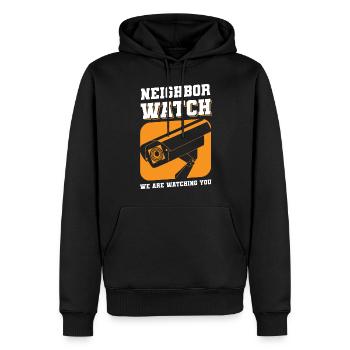 Nachbar Freundschaft Bier Feier - Männer Premium Bio Hoodie - Schwarz - Vorne - Nico (187cm)