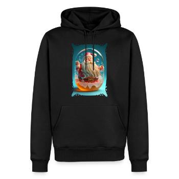 Weihnachtsmann-Gelee - Männer Premium Bio Hoodie - Schwarz - Vorne - Nico (187cm)