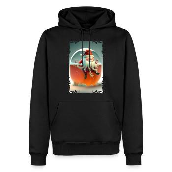 Weihnachtsmann-Gelee - Männer Premium Bio Hoodie - Schwarz - Vorne - Nico (187cm)