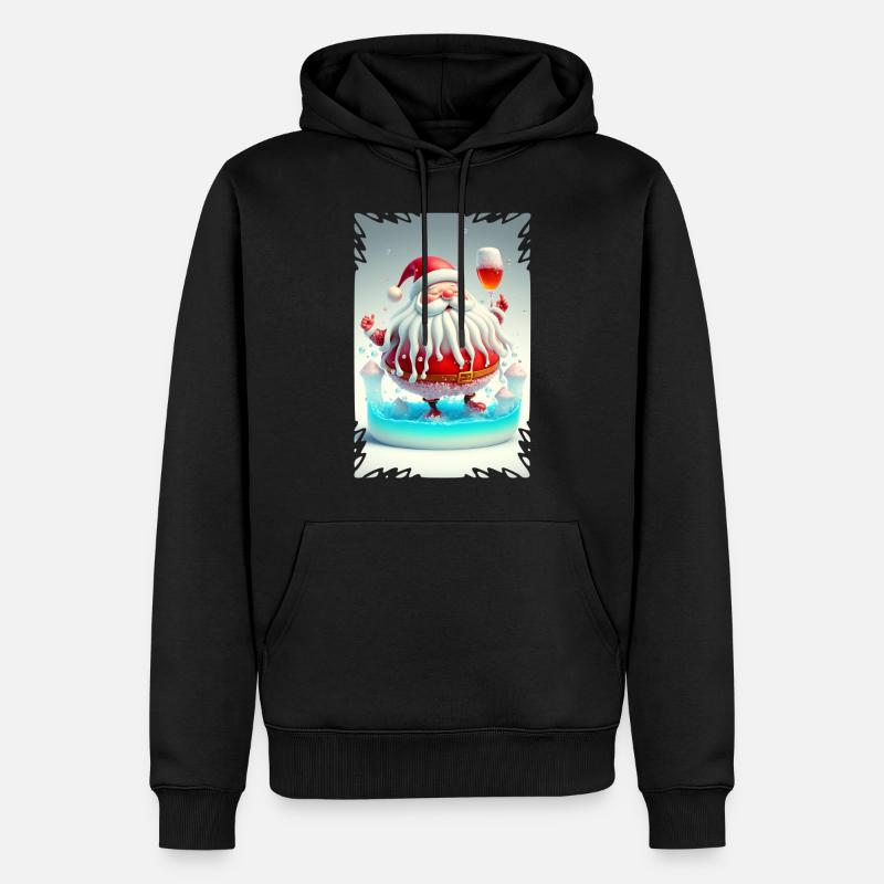 Père Noel en Gelée - Sweat à capuche Premium bio Homme - noir