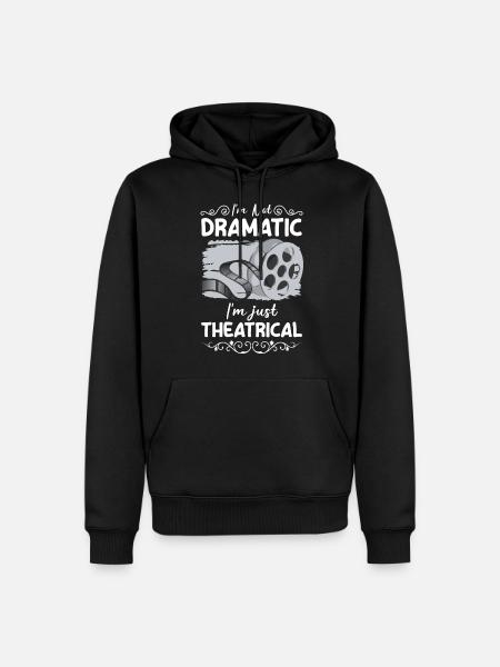 actress acting comedy nerd - Men’s Premium Organic Hoodie - black