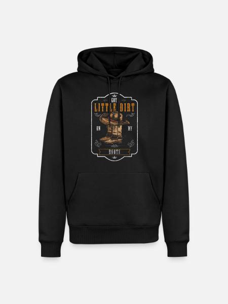 Country Texas Saddle - Men’s Premium Organic Hoodie - black