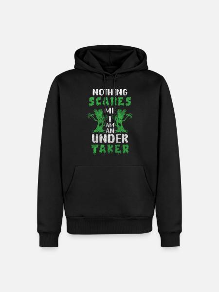 Undertaker Funeral Coffin Vocation - Men’s Premium Organic Hoodie - black
