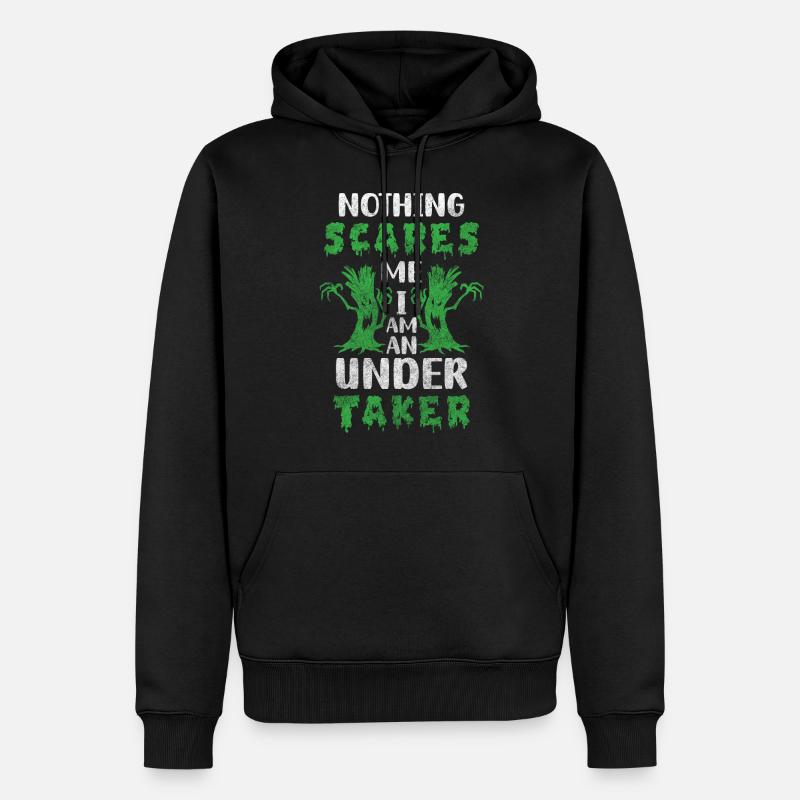 Bestatter Beerdigung Sarg Berufung - Männer Premium Bio Hoodie - Schwarz