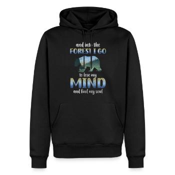 Baum Wandern Erholung Landschaft - Männer Premium Bio Hoodie - Schwarz - Vorne - Nico (187cm)