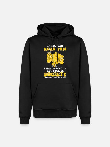 Beekeeper Bee Bumblebee - Men’s Premium Organic Hoodie - black