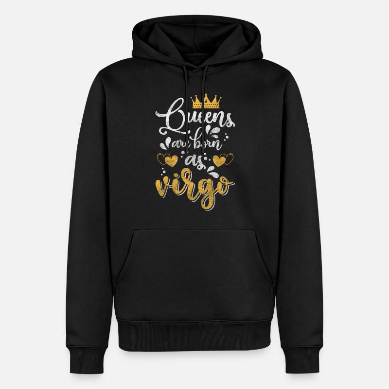Jungfrau August Element Zeichen - Männer Premium Bio Hoodie - Schwarz
