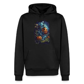 Welcome Halloween - Men’s Premium Organic Hoodie - black - Front - Nico (187cm)