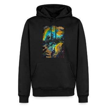 Nébuleuse de la galaxie NGC 5189 Galaxie Nebel Nerd Astro - Sweat à capuche Premium bio Homme - noir - Devant - Nico (187cm)