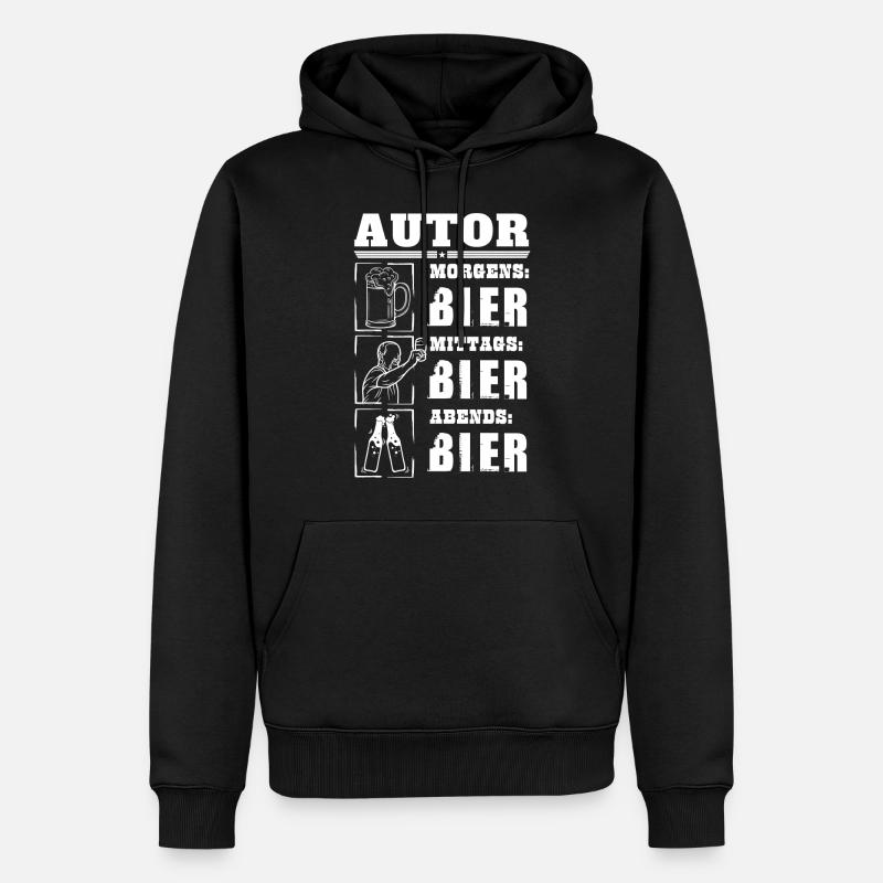 Mon quotidien d’auteur - Sweat à capuche Premium bio Homme - noir