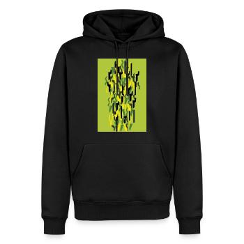 Camouflage Art Grüm Gaming - Sweat à capuche Premium bio Homme - noir - Devant - Nico (187cm)