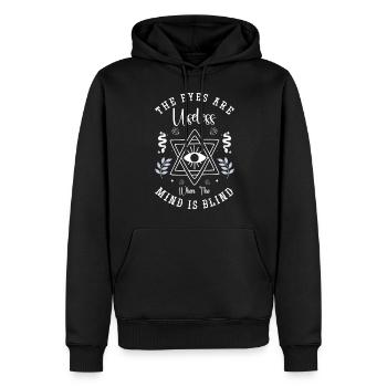 Traumfänger Indianer Esoterik - Männer Premium Bio Hoodie - Schwarz - Vorne - Nico (187cm)