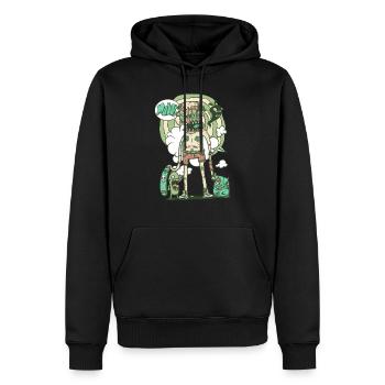 Alter Skater - Männer Premium Bio Hoodie - Schwarz - Vorne - Nico (187cm)