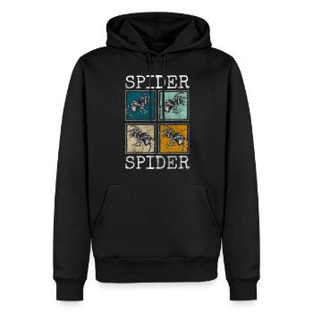 Spinnennetz Arachniden Jäger Phobie - Männer Premium Bio Hoodie - Schwarz - Vorne - Nico (187cm)