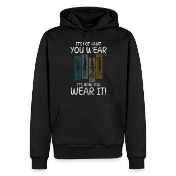 Modeliebhaber Style Neu Modisch - Männer Premium Bio Hoodie - Schwarz - Vorne - Nico (187cm)