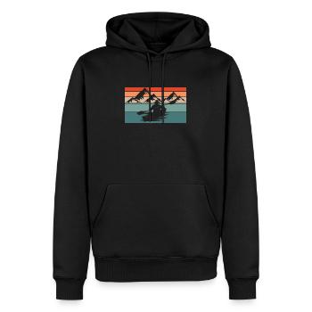 Kayak Wassersport - Männer Premium Bio Hoodie - Schwarz - Vorne - Nico (187cm)