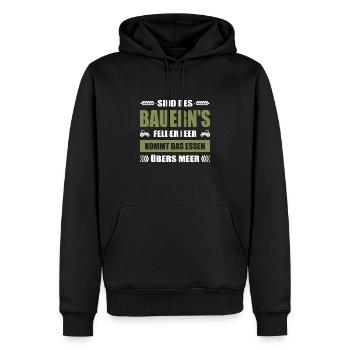 Landwirt Demo Bauern Protest Trecker Bauerndemo - Männer Premium Bio Hoodie - Schwarz - Vorne - Nico (187cm)