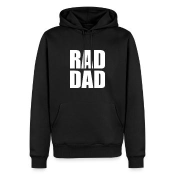 Rad dad - Männer Premium Bio Hoodie - Schwarz - Vorne - Nico (187cm)