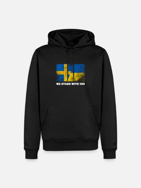 Ukraine - Sweat à capuche Premium bio Homme - noir