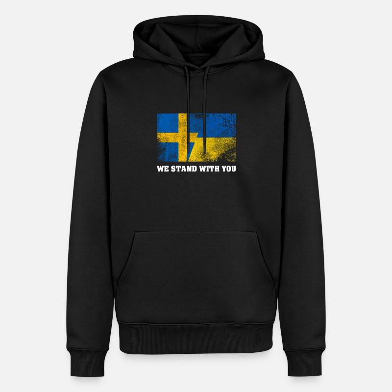 Ukraine - Sweat à capuche Premium bio Homme - noir