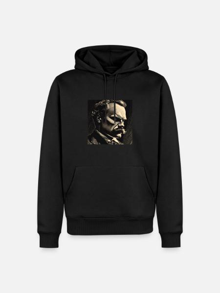 Philosopher Nietzsche - Men’s Premium Organic Hoodie - black